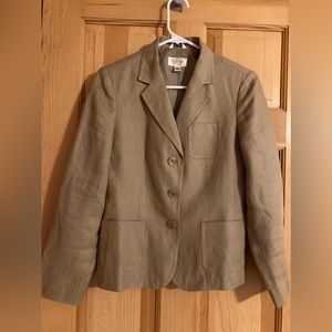 Talbots petite Irish linen blazer
